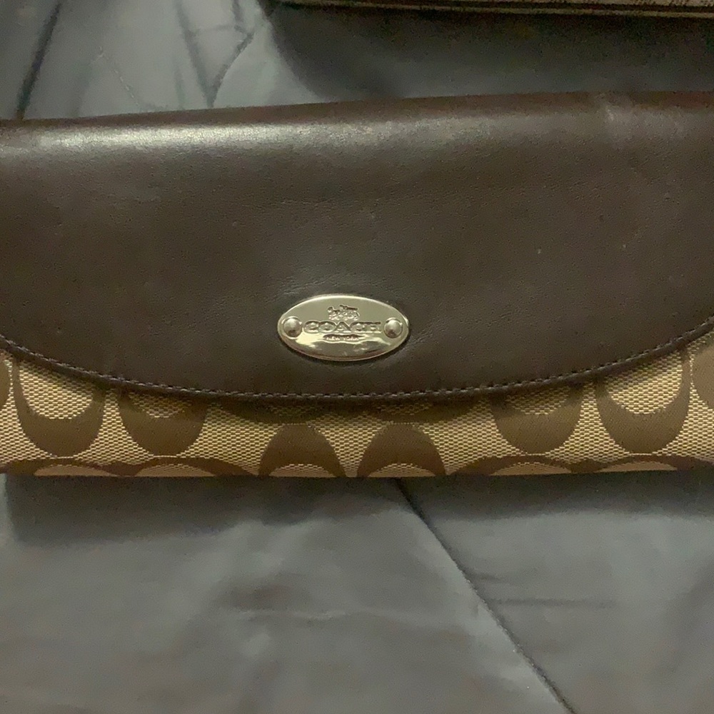 Coach wallet, used, brown